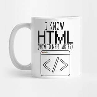 I know html - ladies Mug